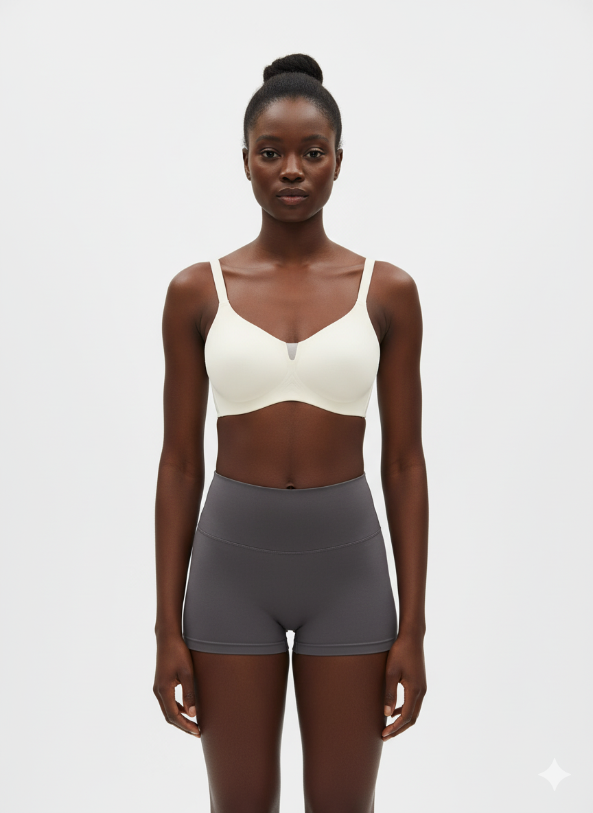 Elena Lazer Kesim Önü Tül Detaylı Toplarlayıcı İthal Sütyen 2817