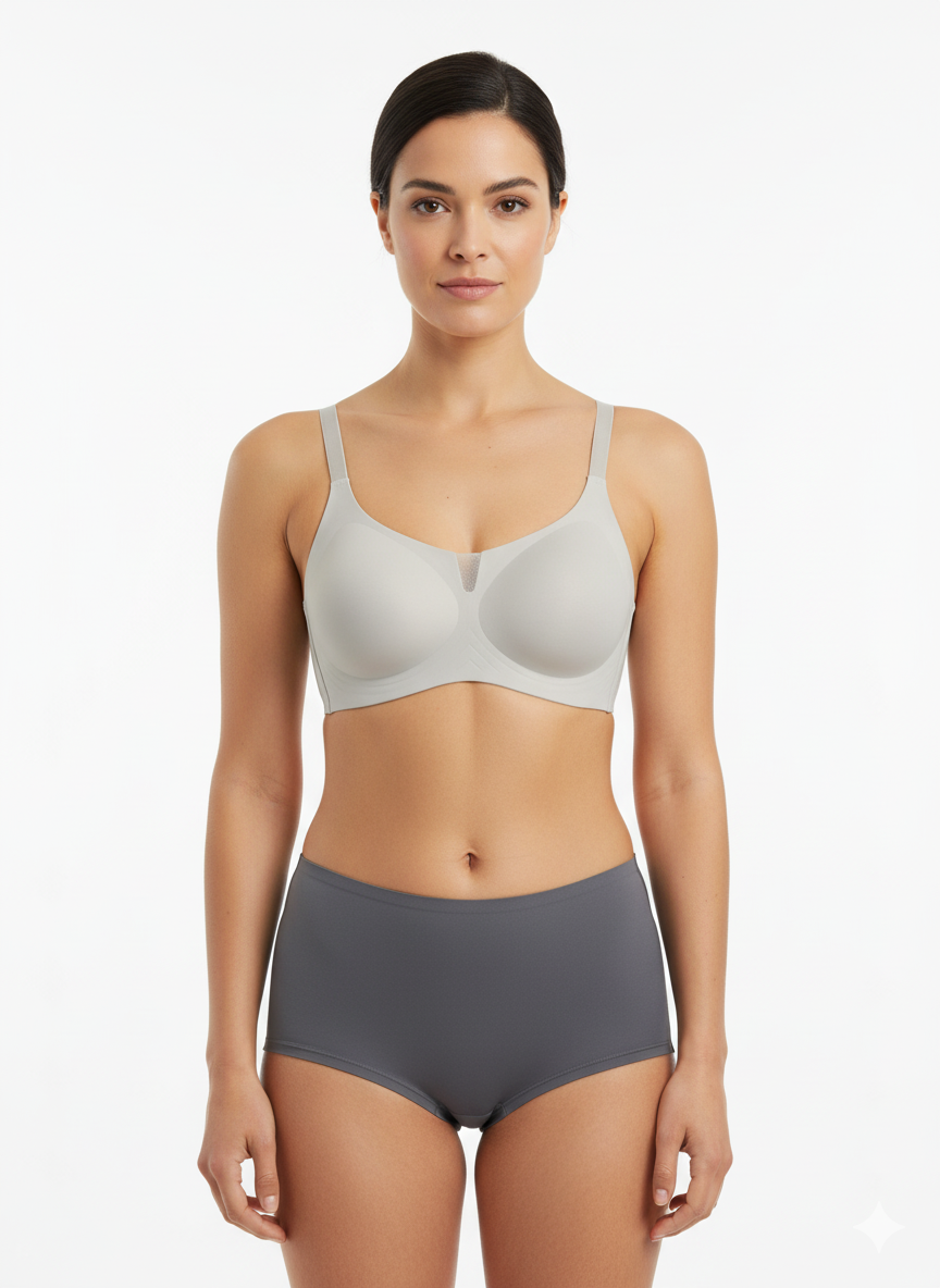 Elena Lazer Kesim Önü Tül Detaylı Toplarlayıcı İthal Sütyen 2817