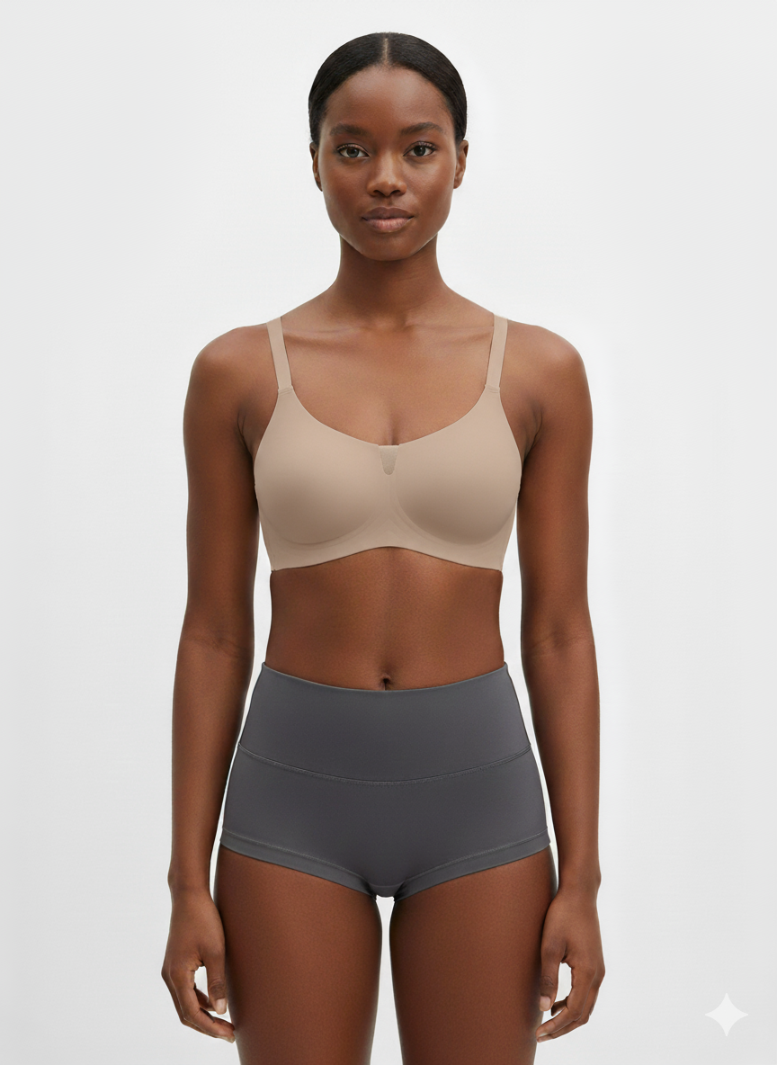 Elena Lazer Kesim Önü Tül Detaylı Toplarlayıcı İthal Sütyen 2817