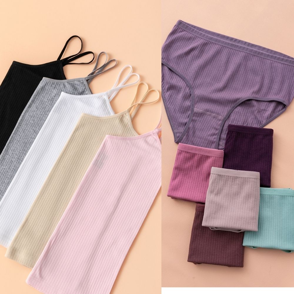 6 ADET KÜLOT 5 ADET ATLET %100 PAMUK