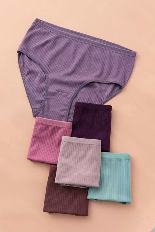 6lı PAKET FİTTİLİ %100 PAMUK KADIN KÜLOT