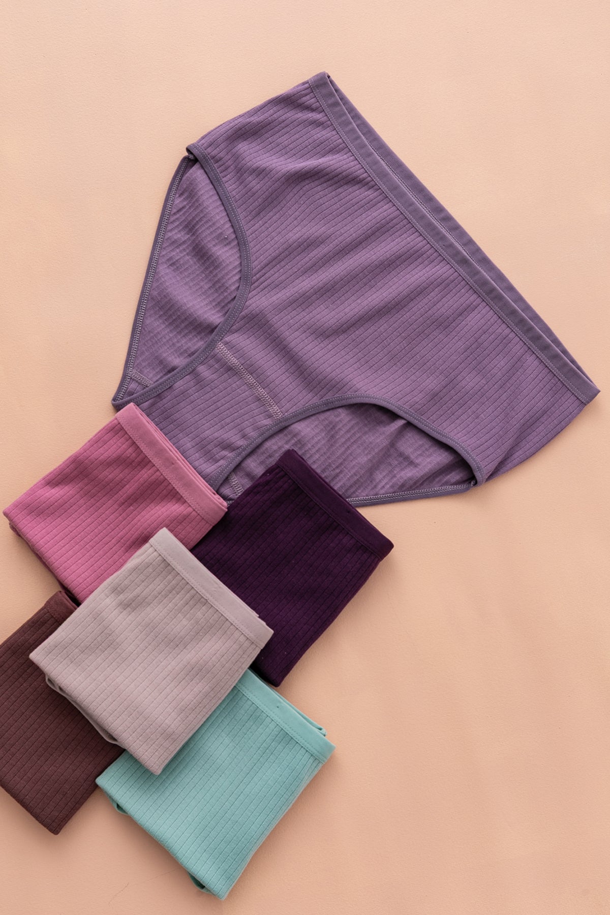 6lı PAKET FİTTİLİ %100 PAMUK KADIN KÜLOT