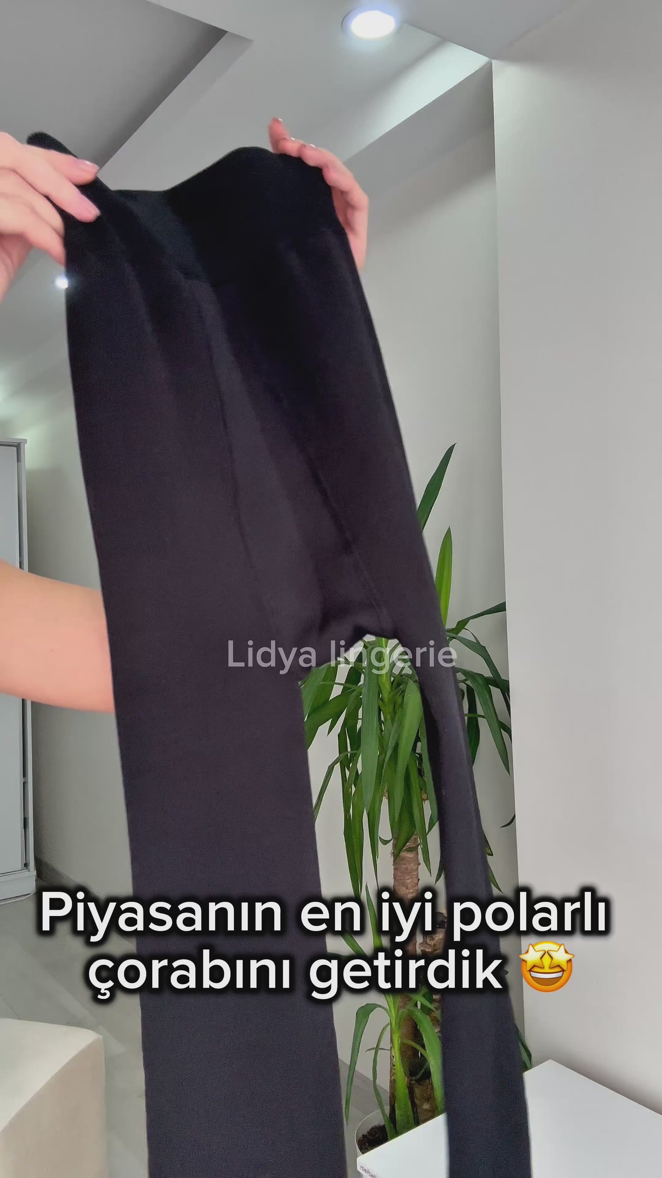 Siyah İçi Peluş Tayt