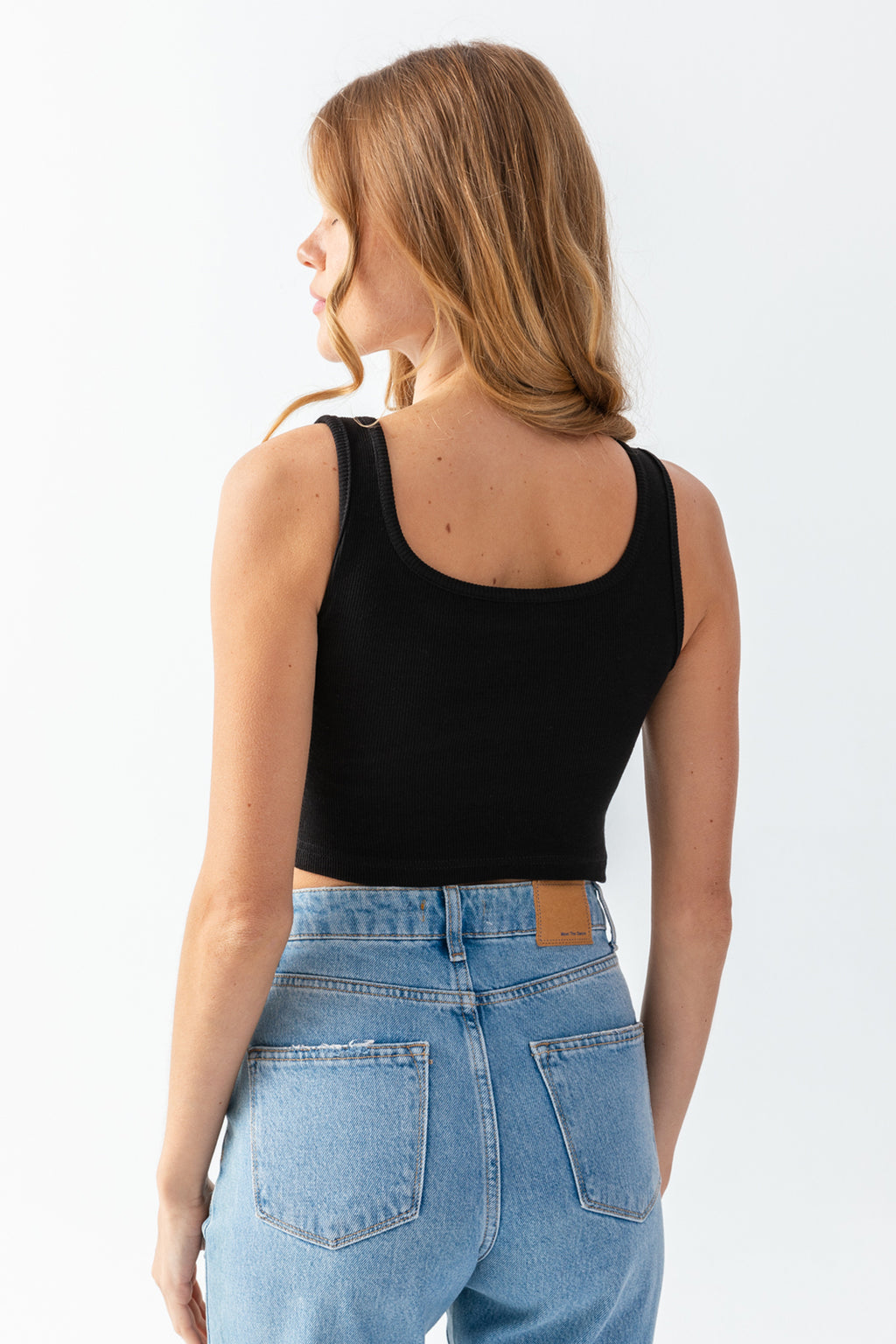 3'lü Siyah Beyaz Gri Fitilli Kalın Askılı Örme CROP TOP